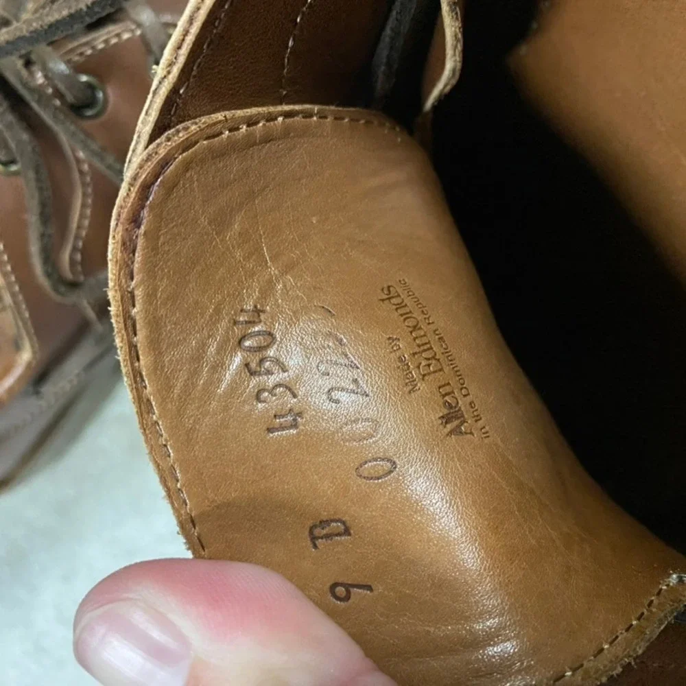Allen Edmonds Shoes Mens 9 D Eastport Tan Leather Boat Shoes Loafers Preppy